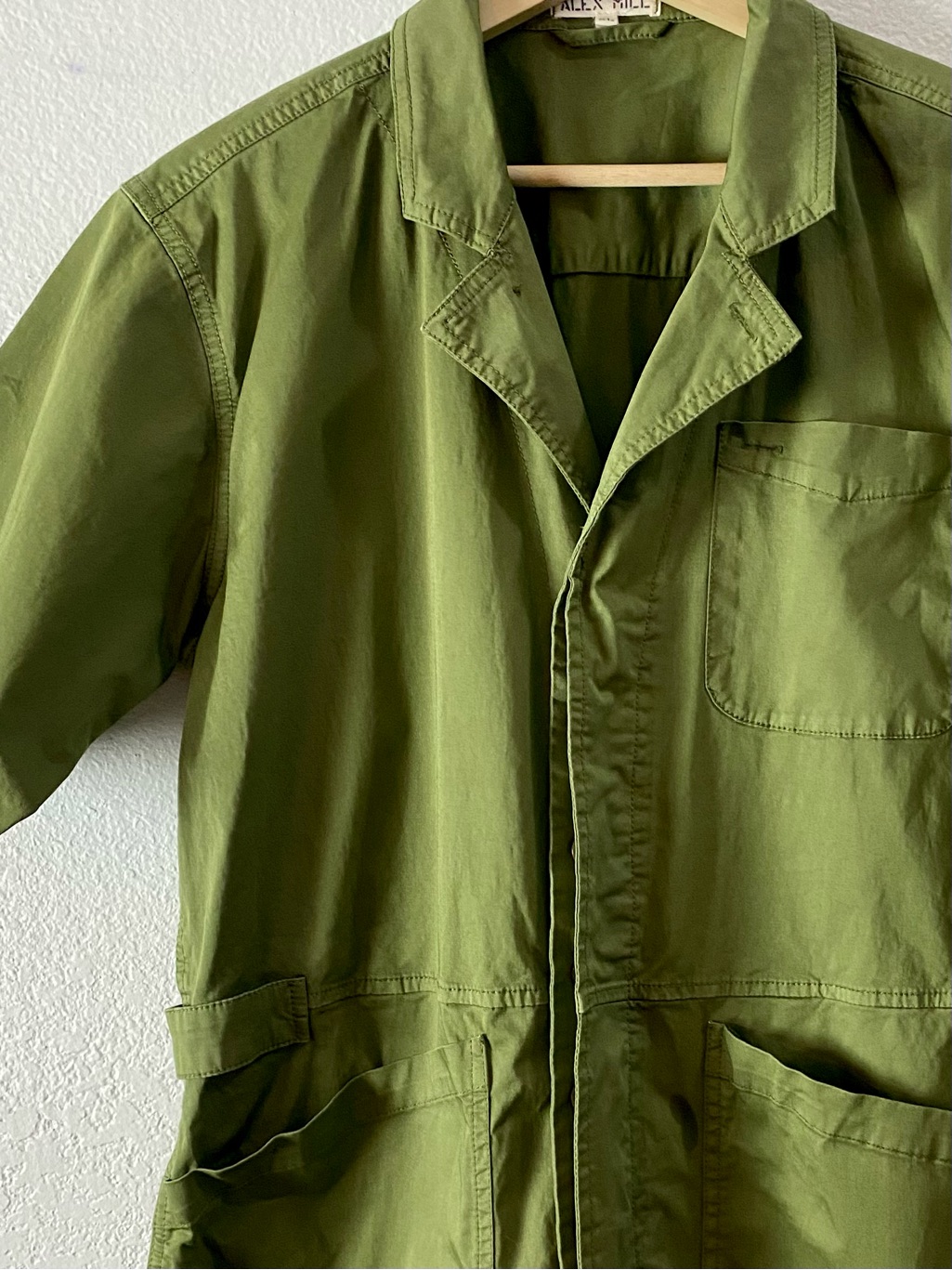 Alex Mill Army Green Utility Romper Playsuit Women’s Xl Cargo Gorpcore Cabincore — image 5 of 8
